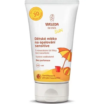 Přípravek na opalování Weleda Sun Sensitive dětské mléko na opalování SPF30 150 ml