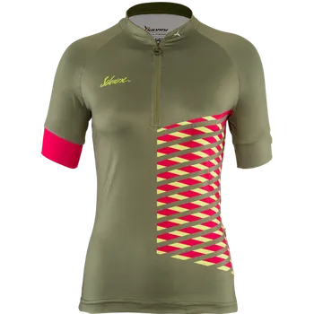 cyklistický dres Dres Silvini Sabatini WD1207 Olive-Punch Velikost: M