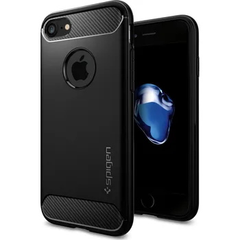 Pouzdro na mobilní telefon Recenze Spigen Rugged Armor pro iPhone 7/8 černé