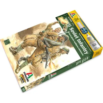 Plastikový model Italeri Wargames WWII Soviet Infantry 1:56