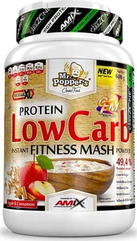 Fitness strava Amix Mr.Poppers Protein Low Carb Fitness Mash 600 g