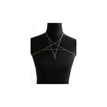 Náhrdelník Náhrdelník pentagram řetízkový