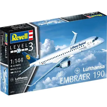 Plastikový model Revell Embraer 190 Lufthansa 1:144