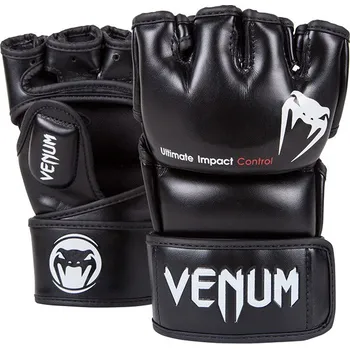 Venum Impact prstové rukavice černé MMA rukavice Venum Impact prstové rukavice černé