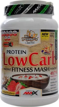 Fitness strava Amix Mr.Poppers Protein Low Carb Fitness Mash 600 g