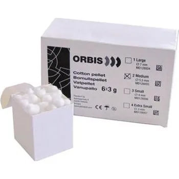 Dezinfekce Vatové kuličky z bavlny ORBIS, 3mm