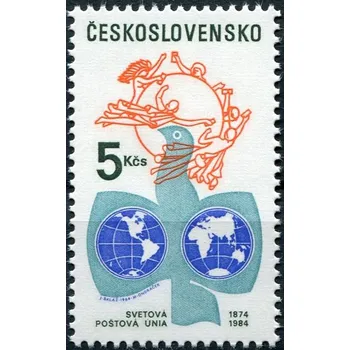 Poštovní známka Českosloveská pošta (1984) č. 2652 ** - Československo - 110. výročí světové poštovní unie