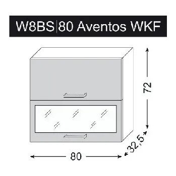 Koupelnový nábytek Horní skříňka TITANIUM FINO BÍLÁ 80 cm MATNÁ