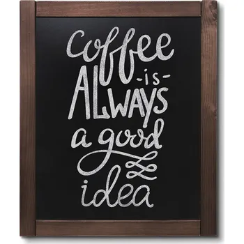 Křídová tabule Classic 50x60cm, tmavě hnědá