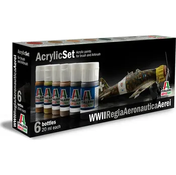 Modelářská barva Italeri WWII Regia Aeronautica Aerei 6 ks