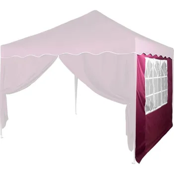 Příslušenství pro zahradní stavbu Tuin Náhradní boční stěna ke stanu s oknem vínová