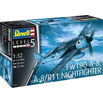 Plastikový model Revell Focke Wulf Fw190A-8, A-8/R11 Nightfighter 1:32
