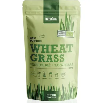 Přírodní produkt Purasana Wheat Grass Raw Powder BIO 200 g