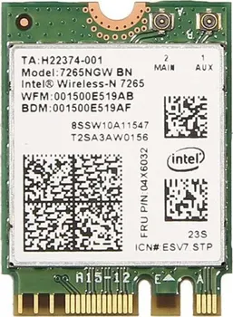 Síťová karta Intel Dual Band Wireless-AC 7265 (7265.NGWWB.W)