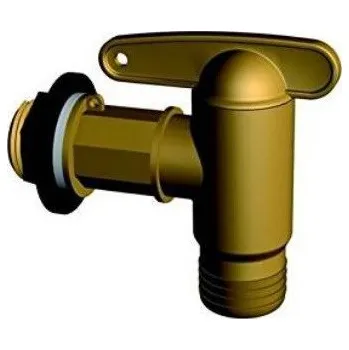 Vodovodní kohout Plastový zlatý výpustný kohout 3/4´´