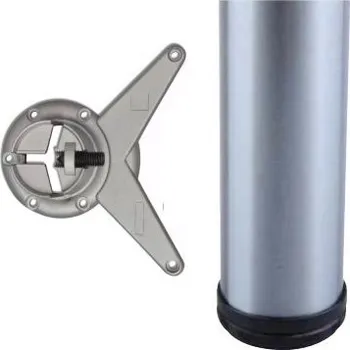 Stolová podnož Incoll stolová noha nikl mat 710x60