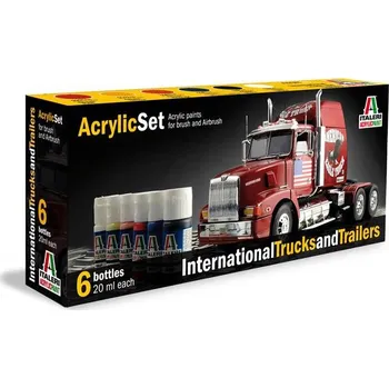 Modelářská barva Italeri International Trucks and Trailers 6 ks