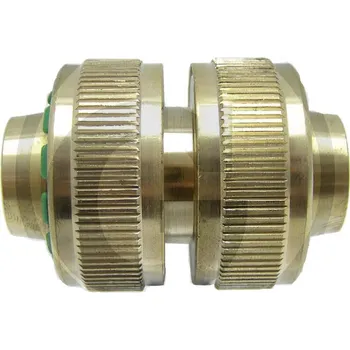 Mosazná hadicová spojka 2-cestná vnější na zahradní hadice na vodu 12/15 mm 1/2"