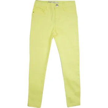 Dívčí džíny Denim Co. Džíny skinny žluté dětské dívčí Velikost: 104