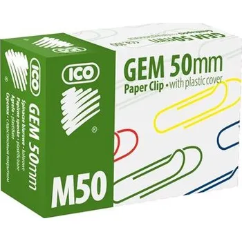 Kancelářská sponka dopisní sponky barevné 50 mm, 100 ks