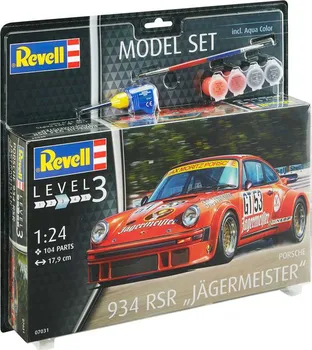 Plastikový model Revell ModelSet Porsche 934 RSR Jägermeister 1:24