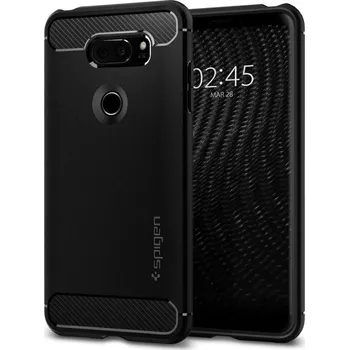 Pouzdro na mobilní telefon Recenze Spigen Rugged Armor pro LG V30 černé