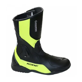 Moto obuv Kore Sport Touring černé/žluté fluo