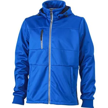 Pánská 3-vrstvá softshellová bunda Maritime JN1078 Barva: Modrá nautic - Modrá námořní - Bílá, Velikost: S