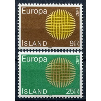 Poštovní známka (1970) MiNr. 442 - 443 ** - Island - EUROPA - C.E.P.T. 1970