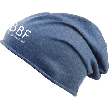 Čepice TUKAN AGENCY Čepice Bio Cotton BBF Blonde Best Friend Barva: Modrá denim melír