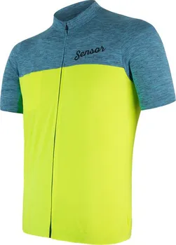 cyklistický dres Sensor Cyklo Motion modrý/žlutý dres s krátkým rukávem