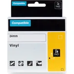 Kompatibilní páska s DYMO 1805426, 24mm, bílý tisk na zeleném podkladu, vinylová