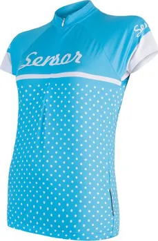 cyklistický dres Sensor Cyklo Dots modrý dámský dres