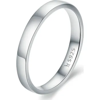 Prsten Elenys stříbrný prsten Hladký kroužek Velikost: 8 (EU: 57-58)