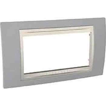 Recenze Rámeček UNICA Allegro čtyřmodulový Marfil - Fog