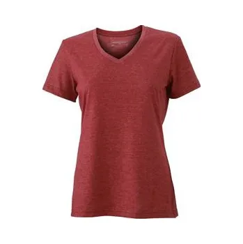 Dámské tričko Daiber Dámské tričko Heather T-Shirt JN973 Barva: Melír vínový, Velikost: M