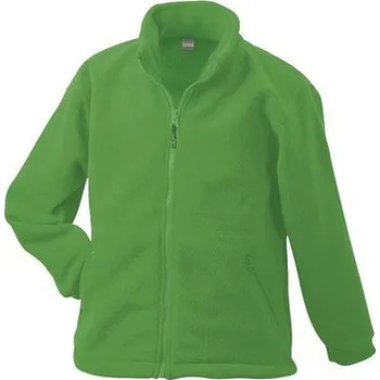 Pánská mikina Daiber Pánská fleecová mikina na zip JN044 Barva: Zelená limetková, Velikost: L