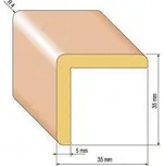 Dřevěná rohová lišta, 35x35 mm Varianta: borovice 2 metry