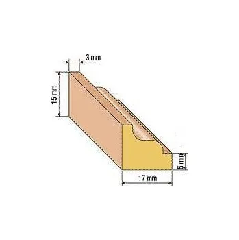 LED lišta Dřevěná profilová lišta, 25/2 Varianta: borovice 2 metry