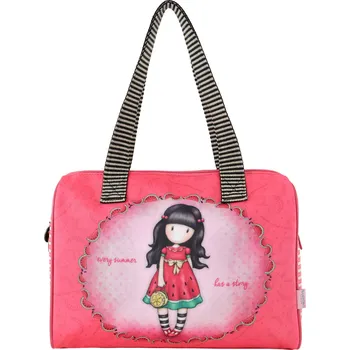 Peněženka Kabelka do ruky - "Every Summer Has A Story" - od firmy SANTORO Gorjuss (Gorjuss Coated Barrel Bag -Coated Barrel Bag - "Every Summer Has A Story")