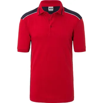 Pánské tričko Daiber Pánská polokošile Workwear Polo-Level 2 JN858 Barva: Červená - Modrá námořní, Velikost: XS