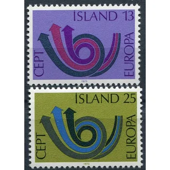 Poštovní známka (1973) MiNr. 471 - 472 ** - Island - EUROPA - C.E.P.T. 1973