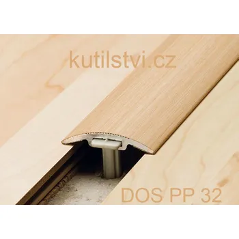 Podlahová lišta PRINZ Přechodová parketová lišta, šířka 32 mm, doprodej Varianta: Podlahová přechodová lišta 32mm / 90cm, buk, poslední 2 ks