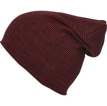 Čepice Daiber - čepice Čepice Casual Long Beanie Barva: Červená indian - Černá