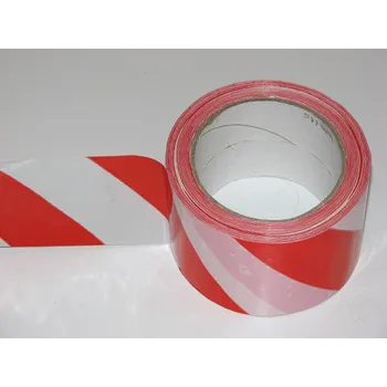Lepicí páska Páska G protisměrná samolepící, červenobílá, šíře 60 mm (66 m)
