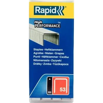 Rapid Spony typu 53, červený pruh Varianta: Spony typu 53, 8 mm, 5000 KS v krabičce