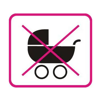 Značení Symbol - zákaz vstupu s kočárkem