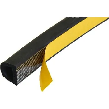 Těsnění do okna a dveří Samolepící těsnící D profil pro velké spáry, těsnění dveří a vrat, odměřujeme metráž Varianta: š. 8 x v. 8 mm - dvoulinka - cena za jednu žílu