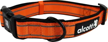 Obojek pro psa Alcott obojek reflexní 45 - 66 cm neonově oranžový