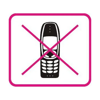 Značení Symbol - zákaz používání mobilního telefonu